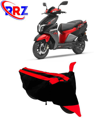 RRZ Waterproof Two Wheeler Cover for TVS(NTORQ, Black, Red)