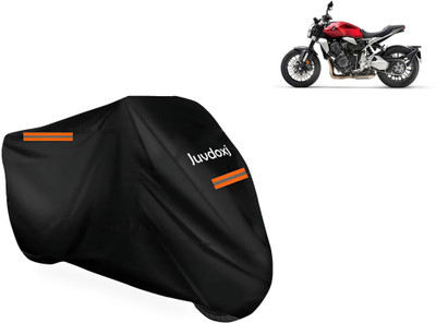 Juvdoxj Waterproof Two Wheeler Cover for Honda(CB 1000R, Black)