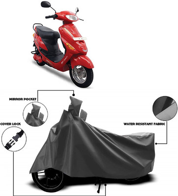 MMSSTAR Waterproof Two Wheeler Cover for Hero Electric(Electric E-Sprint, Grey)