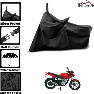 KEDIT Two Wheeler Cover for Bajaj(Pulsar 135 LS DTS-i, Black)