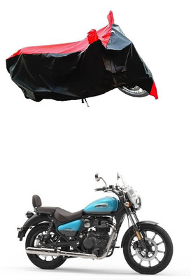 VESMEI Two Wheeler Cover for Royal Enfield(Meteor 350, Red)