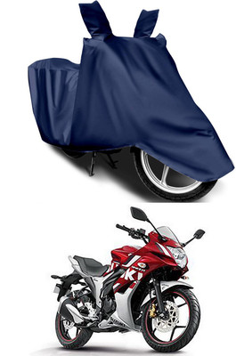 Furious3D Two Wheeler Cover for Suzuki(Gixxer SF, Blue)