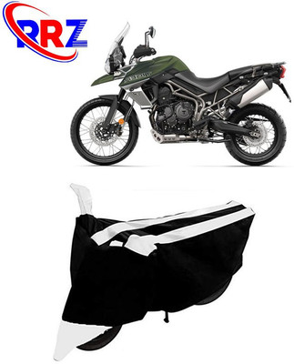 RRZ Waterproof Two Wheeler Cover for Triumph(Tiger 800 XCA, Black, White)