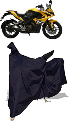 Amexride Two Wheeler Cover for Bajaj(Pulsar SS400 BS6, Black)