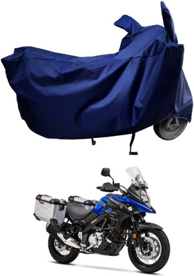 Amexride Two Wheeler Cover for Suzuki(V-Strom 650 XT, Blue)