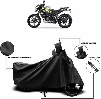 smwzxyu Waterproof Two Wheeler Cover for Bajaj(Pulsar NS 160, Black)