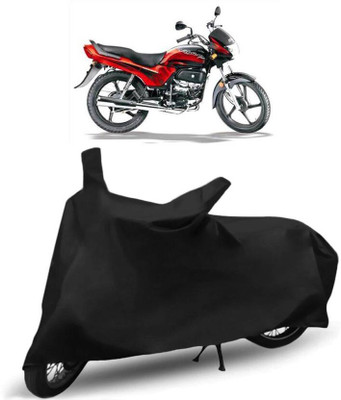 Mdstar Waterproof Two Wheeler Cover for Hero(Passion Plus, Black)