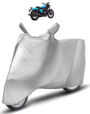 Caronix Two Wheeler Cover for Royal Enfield(Silver)