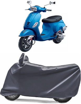 V VINTON Two Wheeler Cover for Piaggio(Piaggio Vespa, Grey)