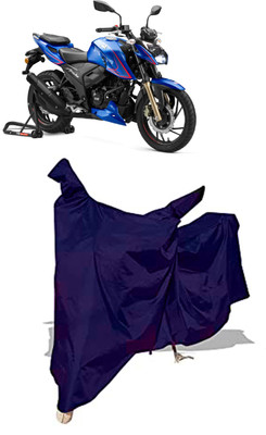 Amexride Two Wheeler Cover for TVS(Apache RTR 200, Blue)