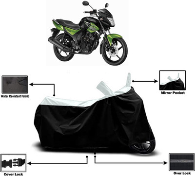 Amexride Two Wheeler Cover for Yamaha(SZ RR V2.0 BS6, White)