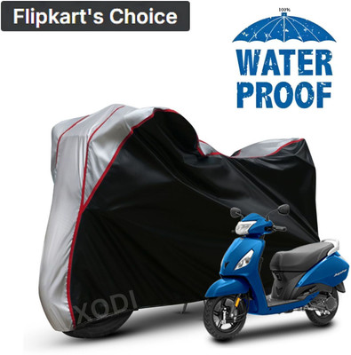 xodi Waterproof Two Wheeler Cover for TVS(Jupiter 125, Silver, Black, Multicolor)