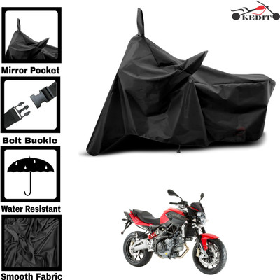 KEDIT Two Wheeler Cover for Aprilia(Shiver 900, Black)