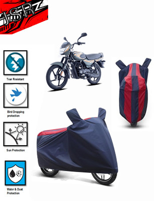 J S R Waterproof Two Wheeler Cover for Bajaj(CT100, Blue, Red)