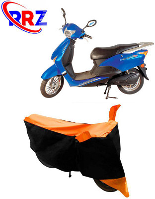 RRZ Waterproof Two Wheeler Cover for Avon(E Scoot, Black, Orange)