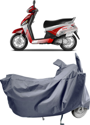 Amexride Two Wheeler Cover for Mahindra(Gusto Electric, Grey)