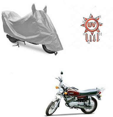 Varnwal E Commerce Waterproof Two Wheeler Cover for Yamaha(RX 100, Silver)