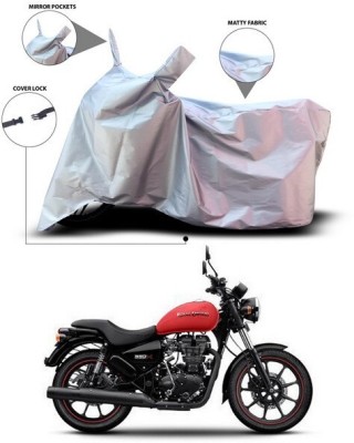 ANTHUB Waterproof Two Wheeler Cover for Royal Enfield(Thunderbird 350, Silver)