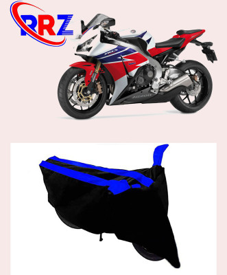 RRZ Waterproof Two Wheeler Cover for Honda(CBR1000RR Fireblade, Black, Blue)