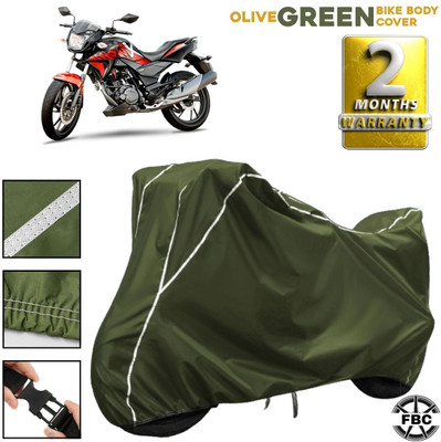 AUTOCAD Waterproof Two Wheeler Cover for Honda(CBZ, White)
