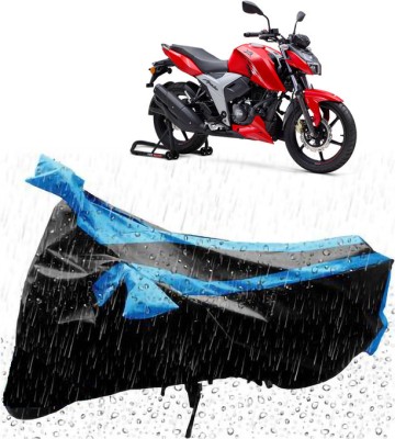 Mdstar Waterproof Two Wheeler Cover for TVS(Apache RTR 160, Blue)