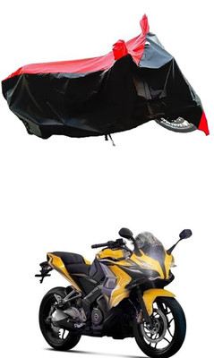 VESMEI Two Wheeler Cover for Bajaj(Pulsar SS400 BS6, Red)