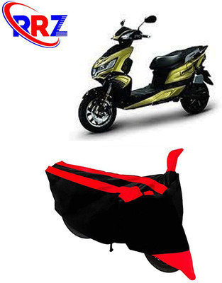 RRZ Waterproof Two Wheeler Cover for Okinawa(i-Praise, Black, Red)
