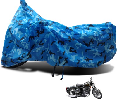 Euro Care Waterproof Two Wheeler Cover for Royal Enfield(Classic 500, Blue)