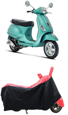 Coxtor Waterproof Two Wheeler Cover for Piaggio(Vespa LX, Red)