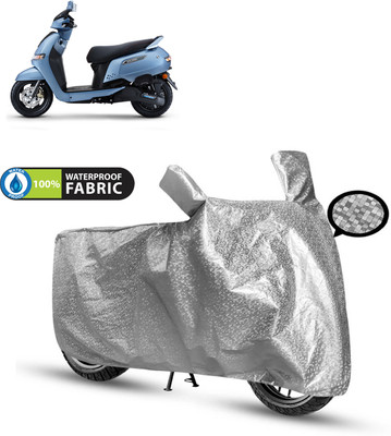 PAGORA Waterproof Two Wheeler Cover for TVS(iQube, Silver)