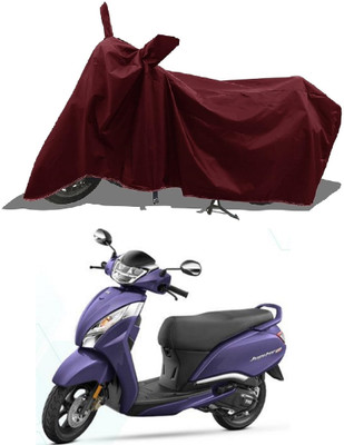 MWBB Waterproof Two Wheeler Cover for Honda(Hness CB350, Maroon)