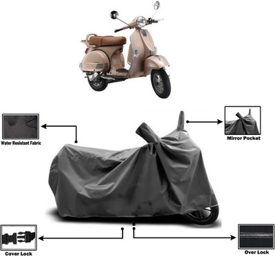 Amexride Two Wheeler Cover for LML(Star Euro 150, Grey)