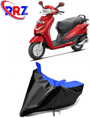 RRZ Waterproof Two Wheeler Cover for Hero(Duet, Black, Blue)