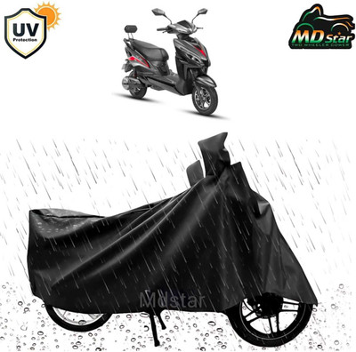Mdstar Waterproof Two Wheeler Cover for TVS(Jupiter 125, Black)