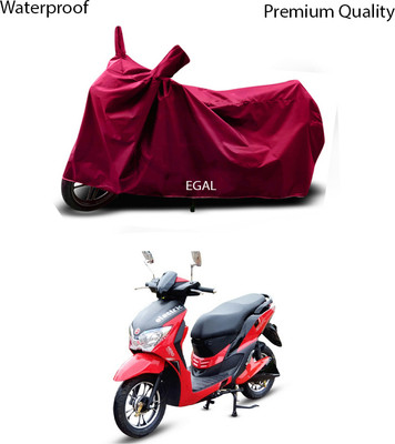 EGAL Waterproof Two Wheeler Cover for Hero(Electric Dash, Maroon)