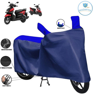 MADAFIYA Waterproof Two Wheeler Cover for Yamaha(Ray-ZR 125FI BS6, Blue, Multicolor)