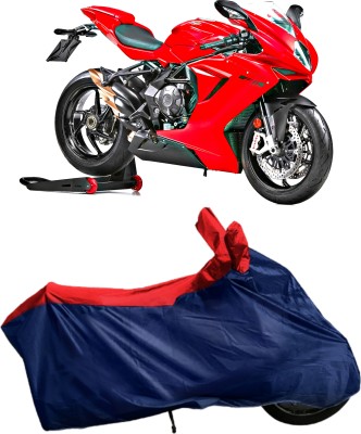 Autofly Waterproof Two Wheeler Cover for MV Agusta(F3, Blue, Red)