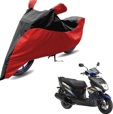 RiderShine Two Wheeler Cover for Yamaha(Cygnus Ray ZR, Red, Black)