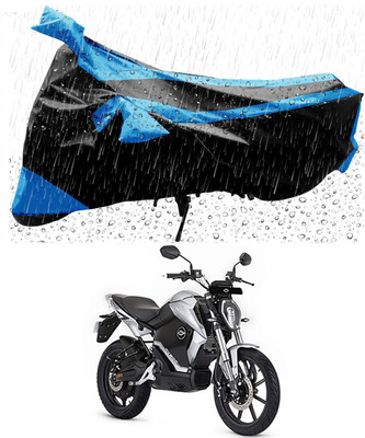 Furious3D Two Wheeler Cover for Revolt(RV 300, Blue, Black)