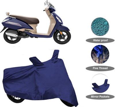 SK AUTO Waterproof Two Wheeler Cover for TVS(Jupiter, Blue)