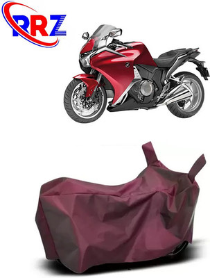 RRZ Waterproof Two Wheeler Cover for Honda(VFR 1200F, Maroon)
