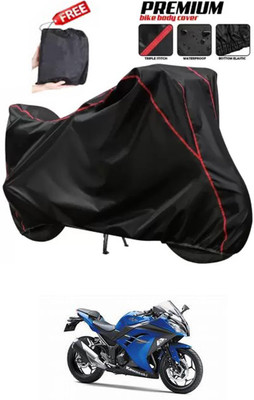 DeepShakshi AUTOMOTIVE Two Wheeler Cover for Kawasaki(Ninja, Black)