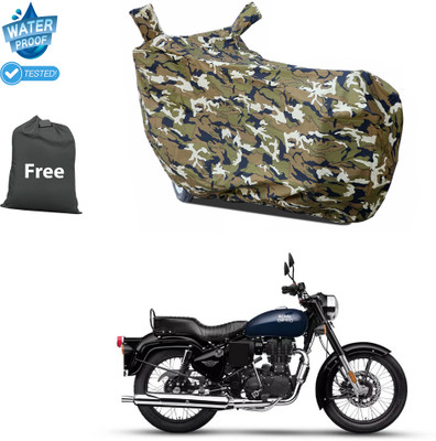 PAGORA Waterproof Two Wheeler Cover for Royal Enfield(Bullet Electra Twinspark, Yellow)
