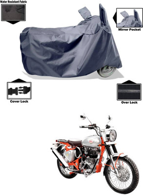 CODOKI Waterproof Two Wheeler Cover for Royal Enfield(Bullet Trials 350, Grey)