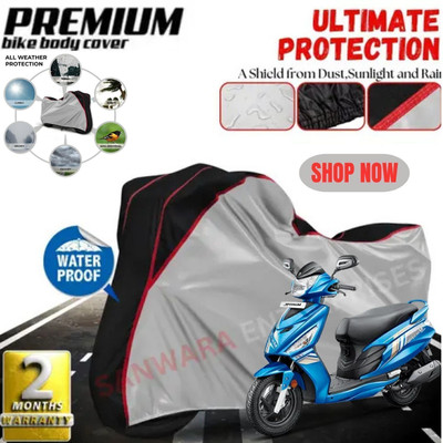 AutoGalaxy Waterproof Two Wheeler Cover for Hero(Maestro, Silver)