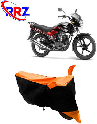 RRZ Waterproof Two Wheeler Cover for Yamaha(YBR 110, Black, Orange)