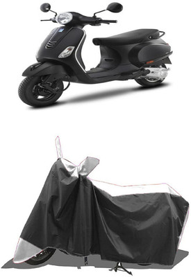 SUGASHRI Waterproof Two Wheeler Cover for Vespa(Notte 125 BS6, White, Black)