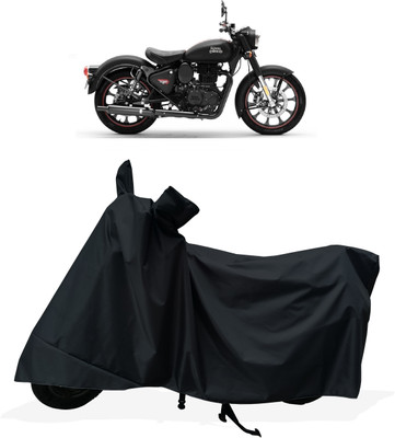 Tricway Two Wheeler Cover for Royal Enfield(Classic Stealth Black BS6, Black)