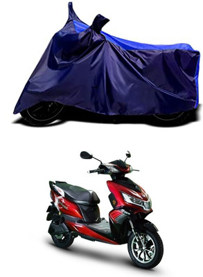 VESMEI Two Wheeler Cover for Kinetic(Luna, Blue)