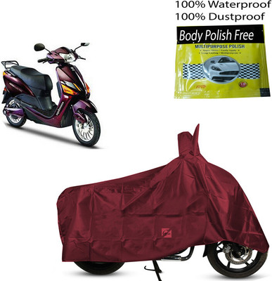 EGAL Waterproof Two Wheeler Cover for Hero(BS6, Maroon)